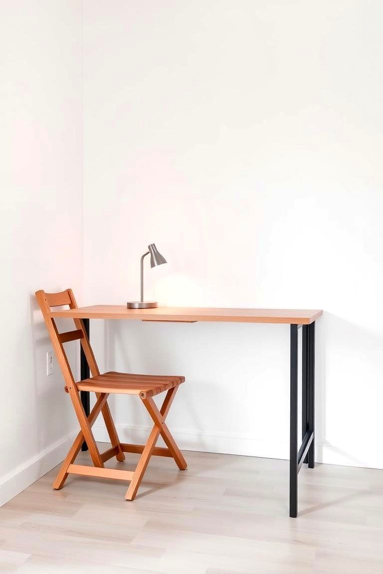 Embrace Foldable Furniture - 24 Minimalist Dorm Room Ideas