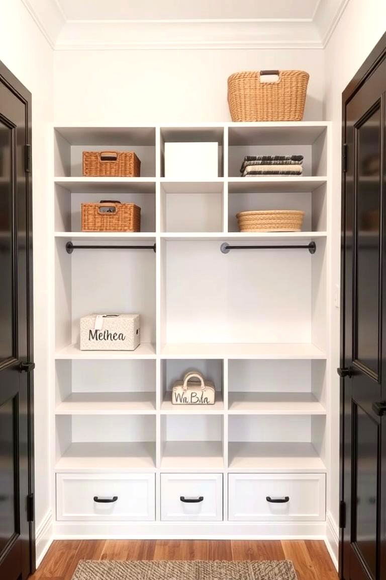 Embrace Minimalism with Simple Storage - 24 Entryway Closet Ideas