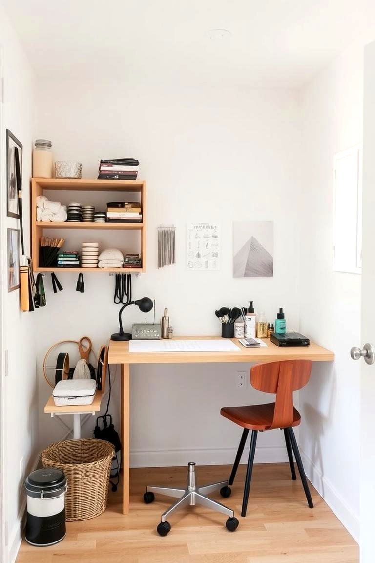 Embrace Minimalism - 24 Small Craft Room Ideas