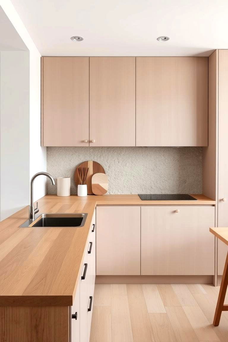Embrace Natural Materials - 24 Minimalist Kitchen Ideas