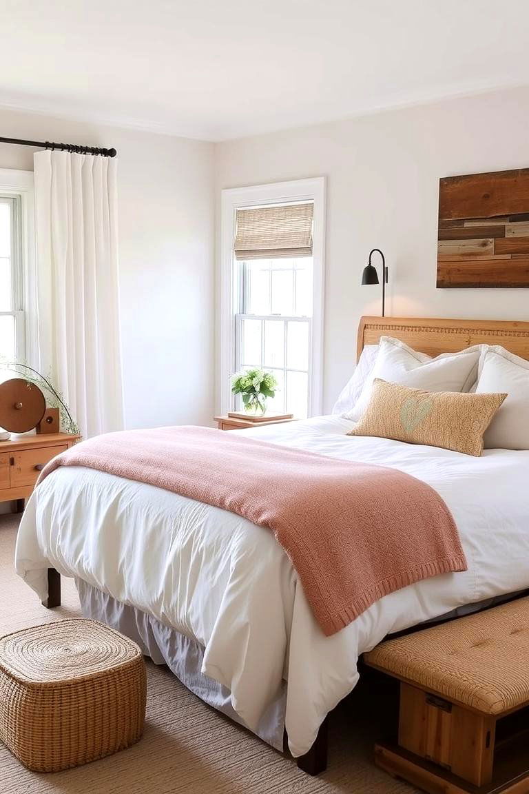 Embrace Neutral Tones for a Cozy Atmosphere - 24 Farmhouse Bedroom Ideas