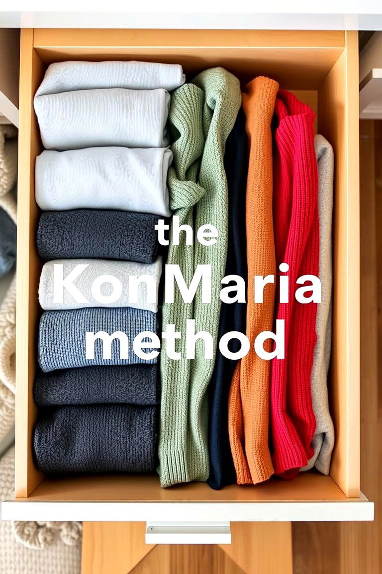 Embrace Vertical Folding Techniques - 24 Small Closet Storage Ideas