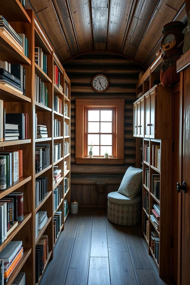 Embrace Vertical Storage Solutions - 24 One Room Cabin Interior Design Ideas