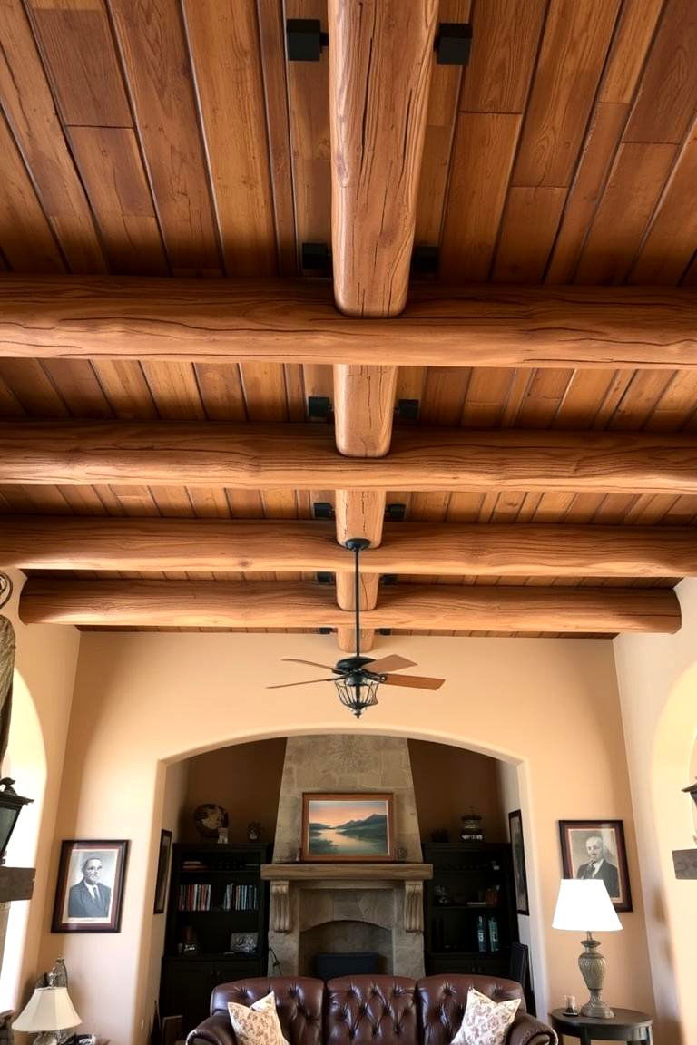 Embrace Wooden Beams in the Ceiling - 24 Southwestern Living Room Ideas