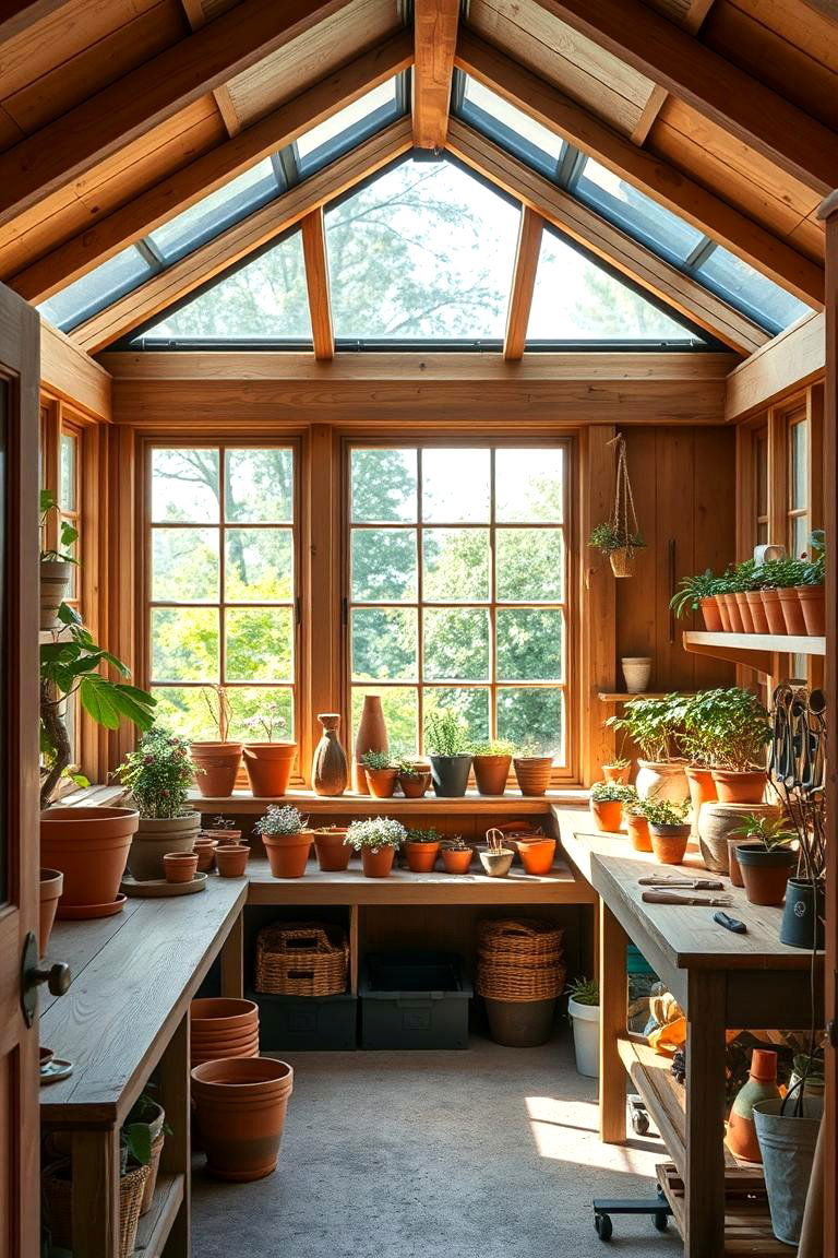 Embrace Your Green Thumb with a Potting Paradise - 24 Garden Shed Ideas