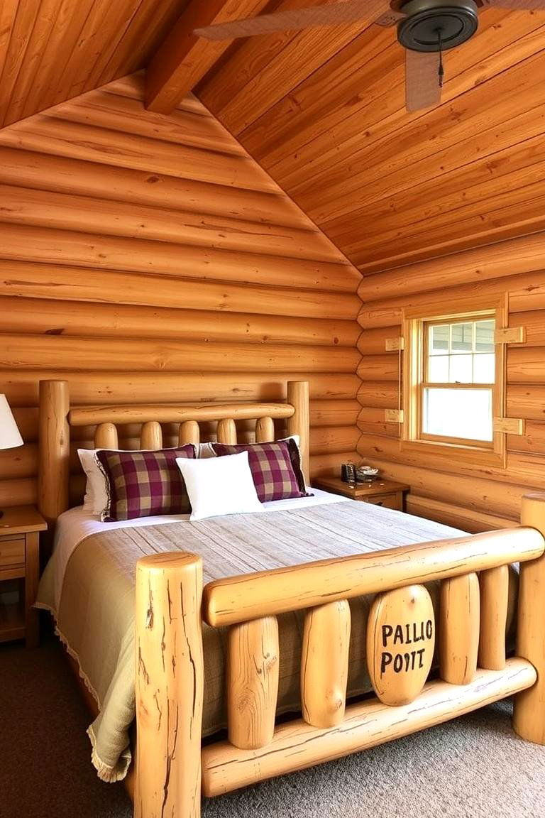 Embrace a Log Cabin Feel - 24 Rustic Bedroom Ideas