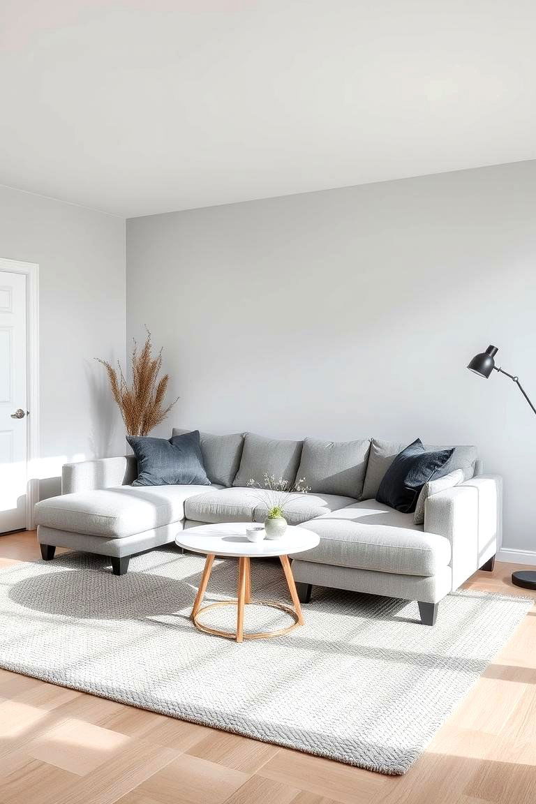 Embrace a Monochromatic Grey Scheme - 24 Grey Living Room Ideas