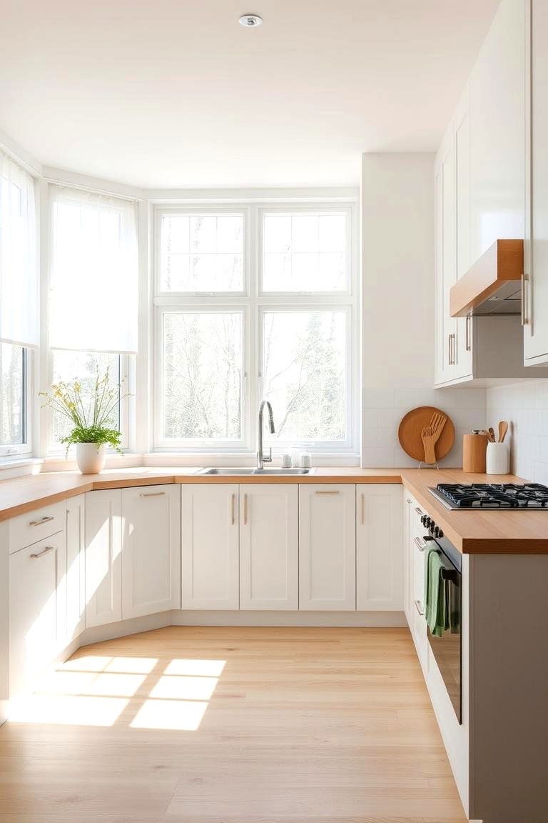 Embrace a White Color Palette - 24 Scandinavian Kitchen Ideas