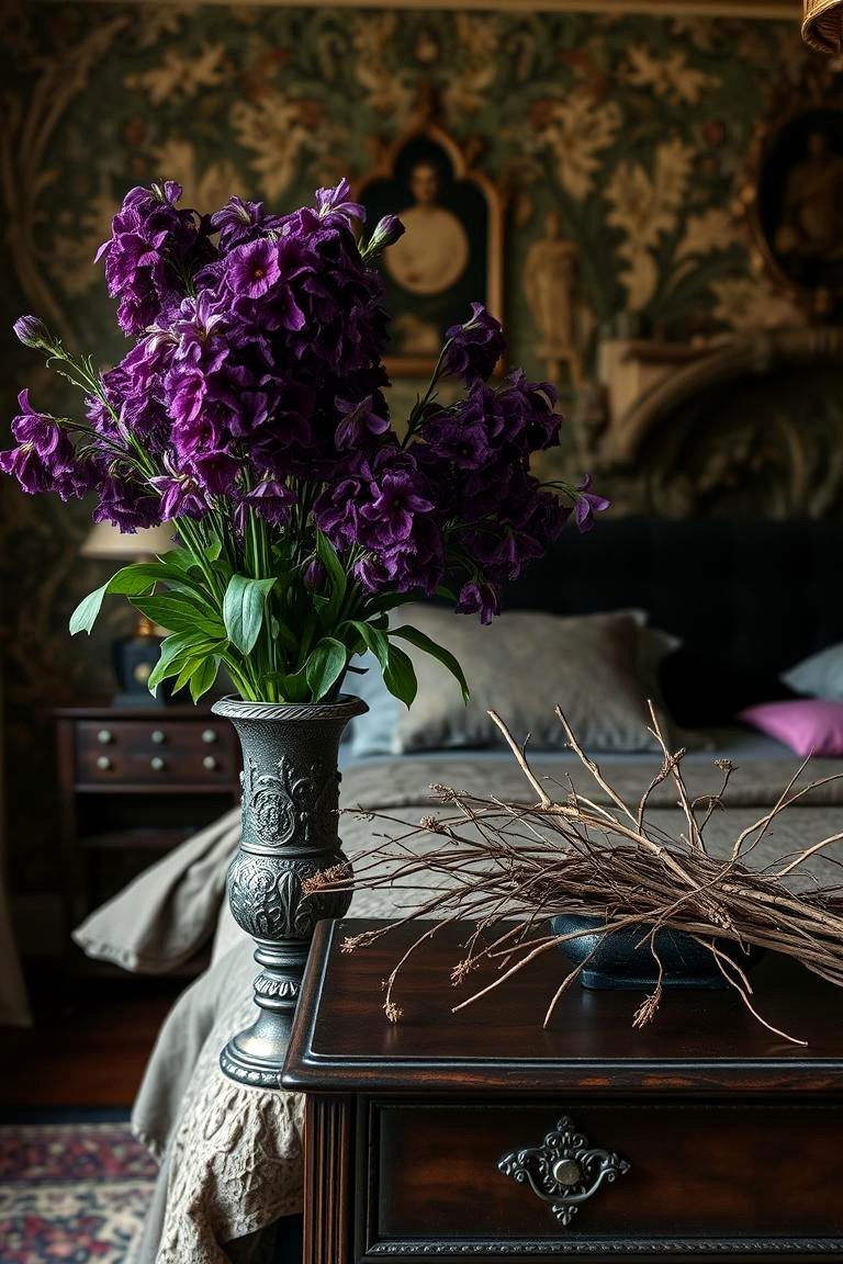 Embrace the Elegance of Dramatic Draping - 24 Gothic Bedroom Ideas