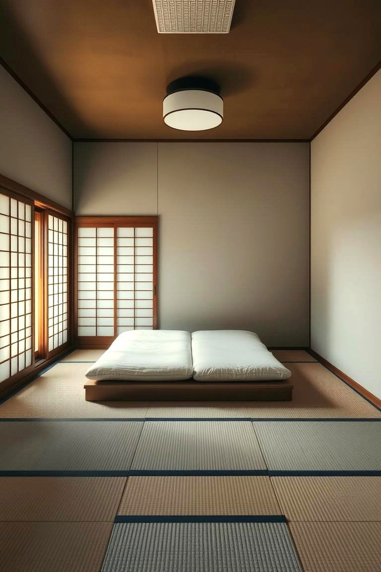 Embrace the Serenity of Tatami Mat Flooring - 24 Japanese Bedroom Design Ideas