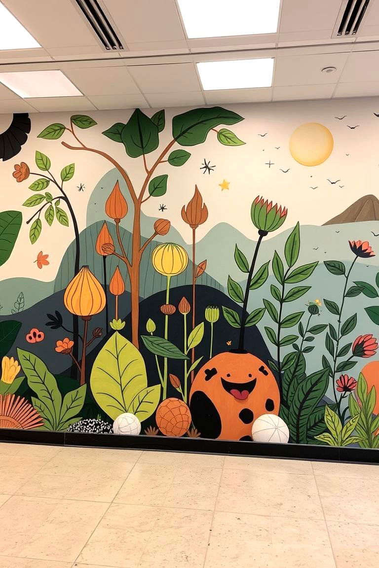 Embracing Change and Growth - 24 School Mural Ideas