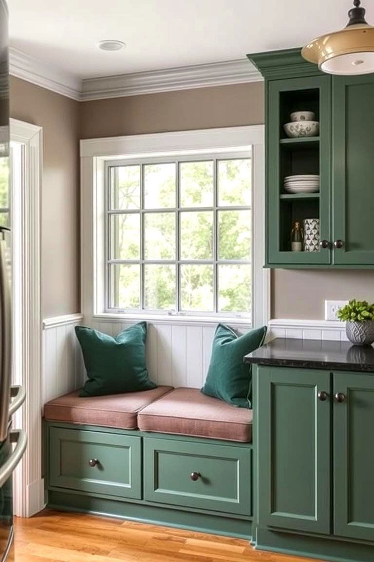 Embracing Modern vs - 24 Green Kitchen Cabinets With Black Countertops