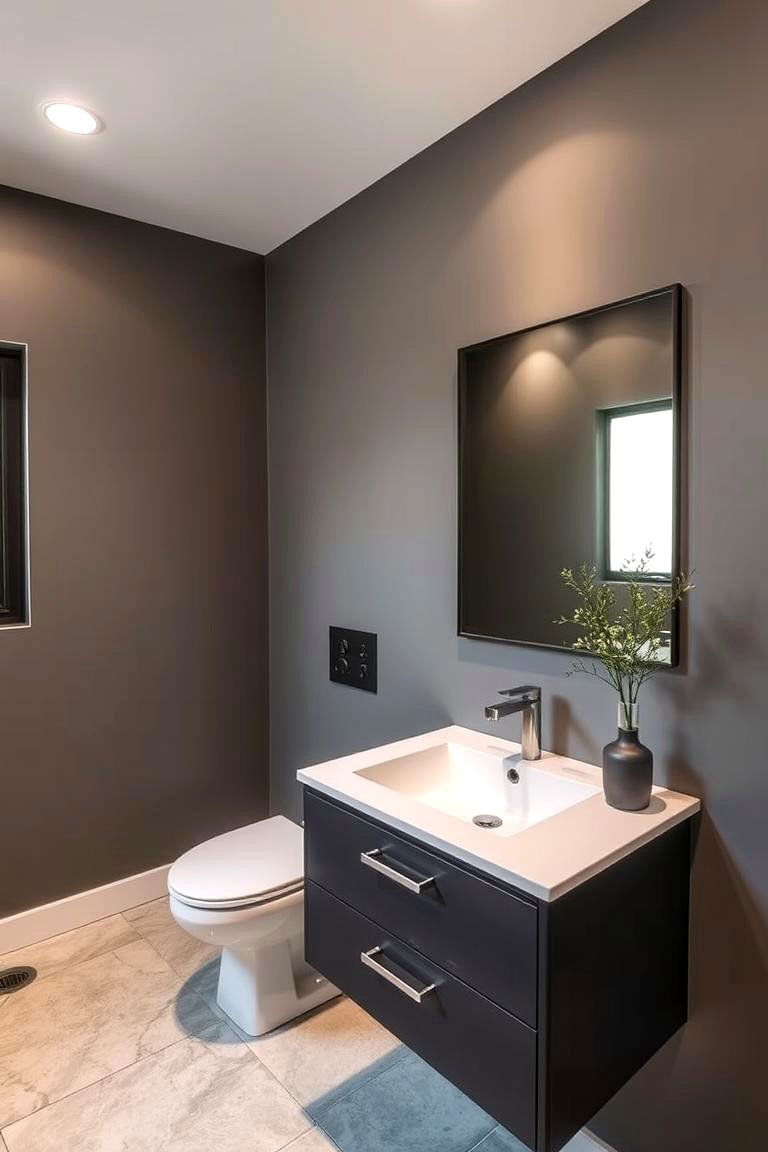 Embracing Warm Greys - 24 Neutral Bathroom Ideas