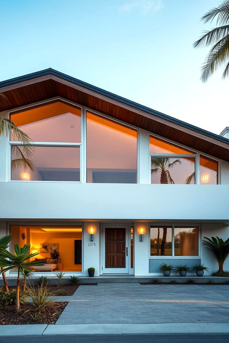 Embracing the Iconic Flat Roof - 24 Mid-Century Modern Exterior Home Ideas