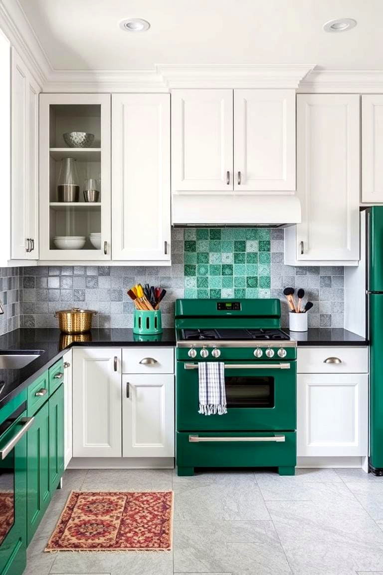 Emerald Green Appliances - 24 Emerald Green Kitchen Ideas