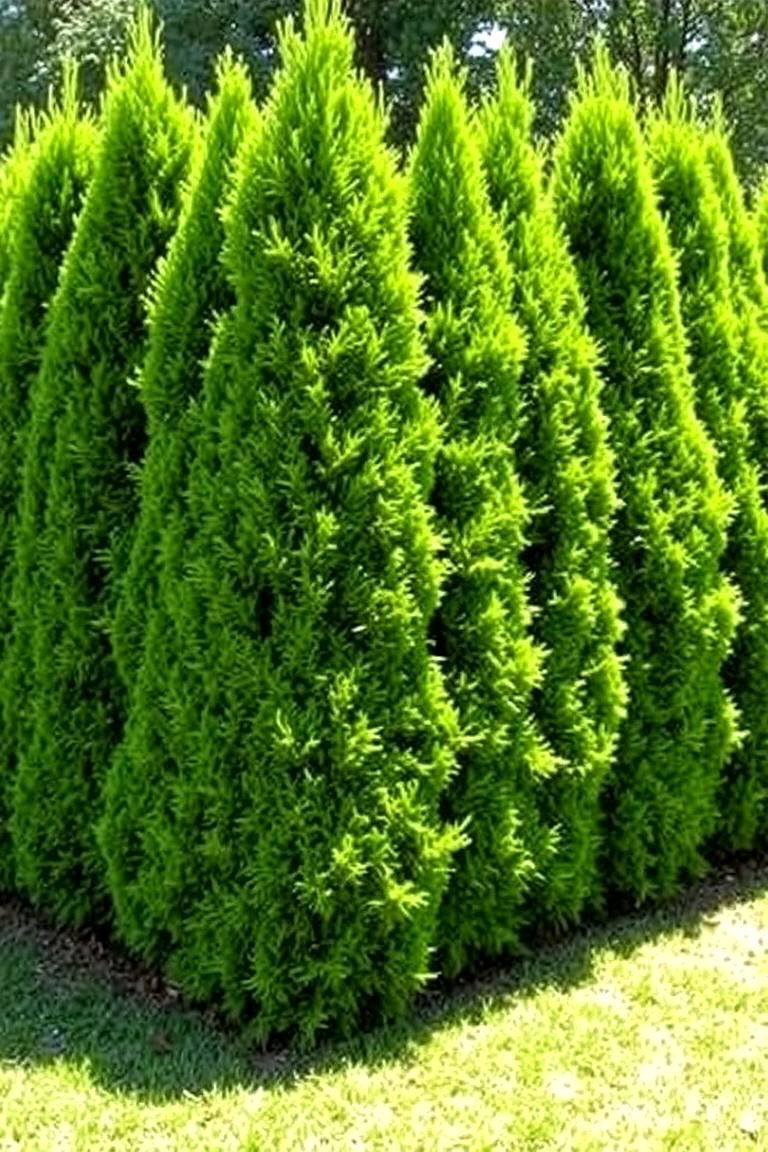 Emerald Green Arborvitae for Year Round Screening - 24 Shrubs for Privacy