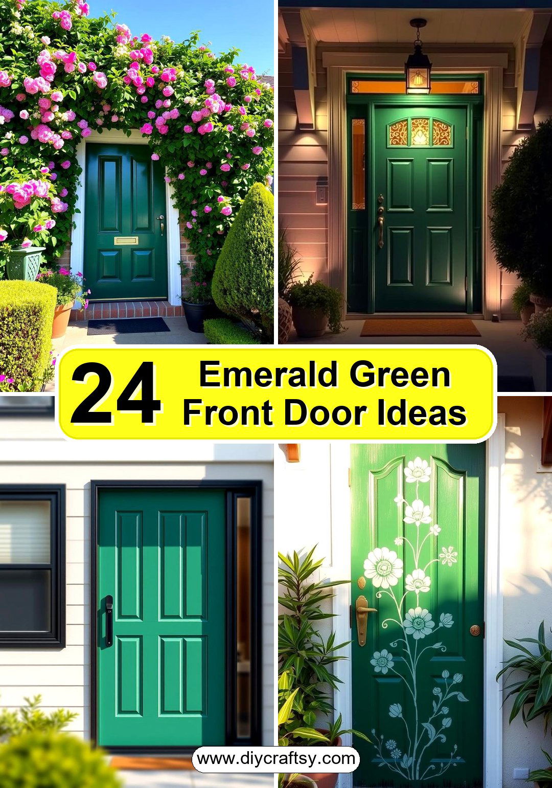 Emerald Green Front Door Ideas