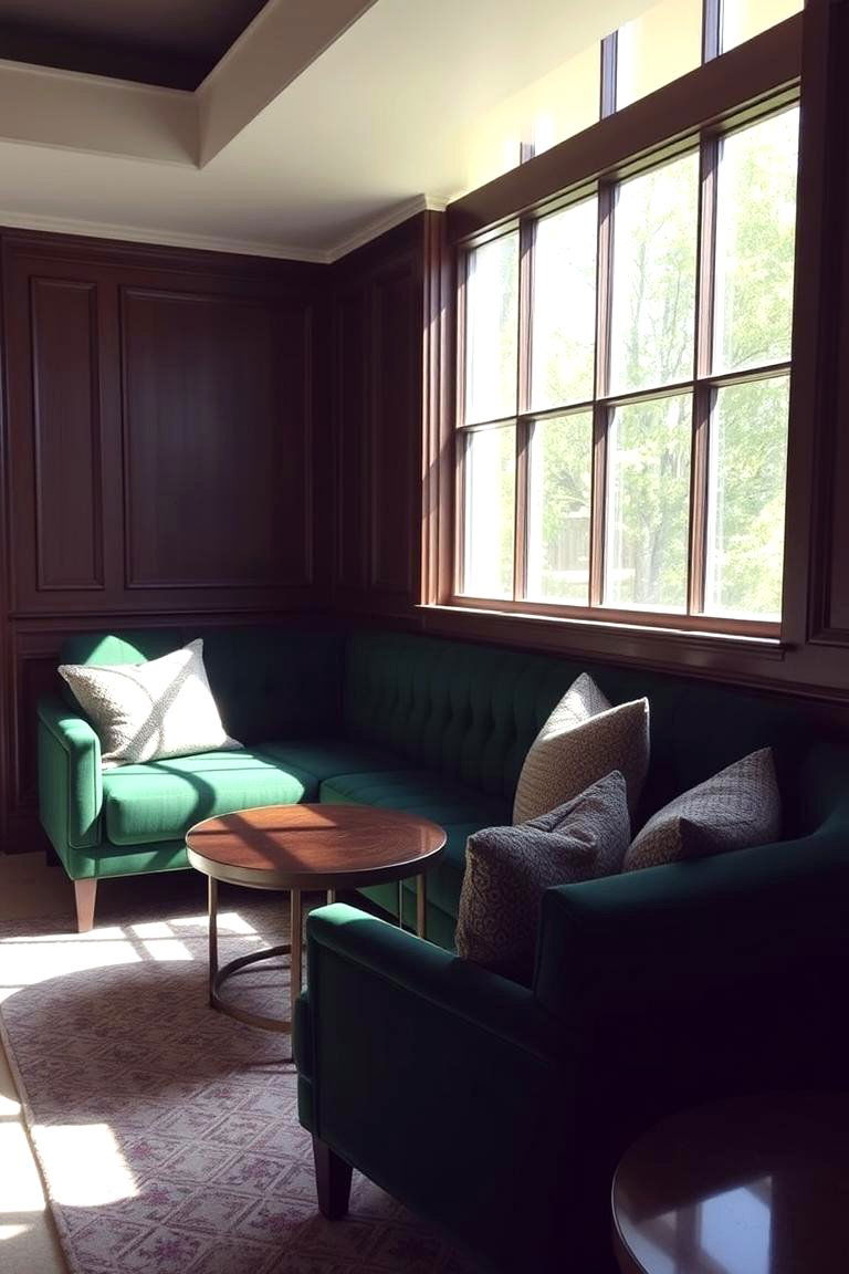 Emerald Green Lounge Area Decor - 24 Emerald Green Wedding Ideas