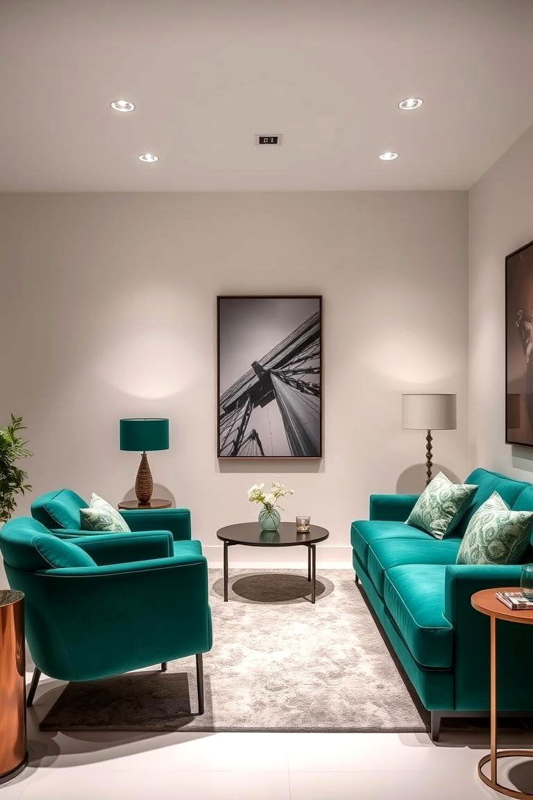 Emerald Green Modern Chic Accents - 24 Emerald Green Wedding Ideas