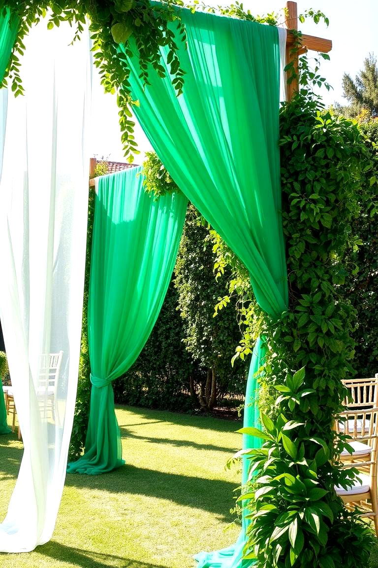 Emerald Green Outdoor Decor - 24 Emerald Green Wedding Ideas