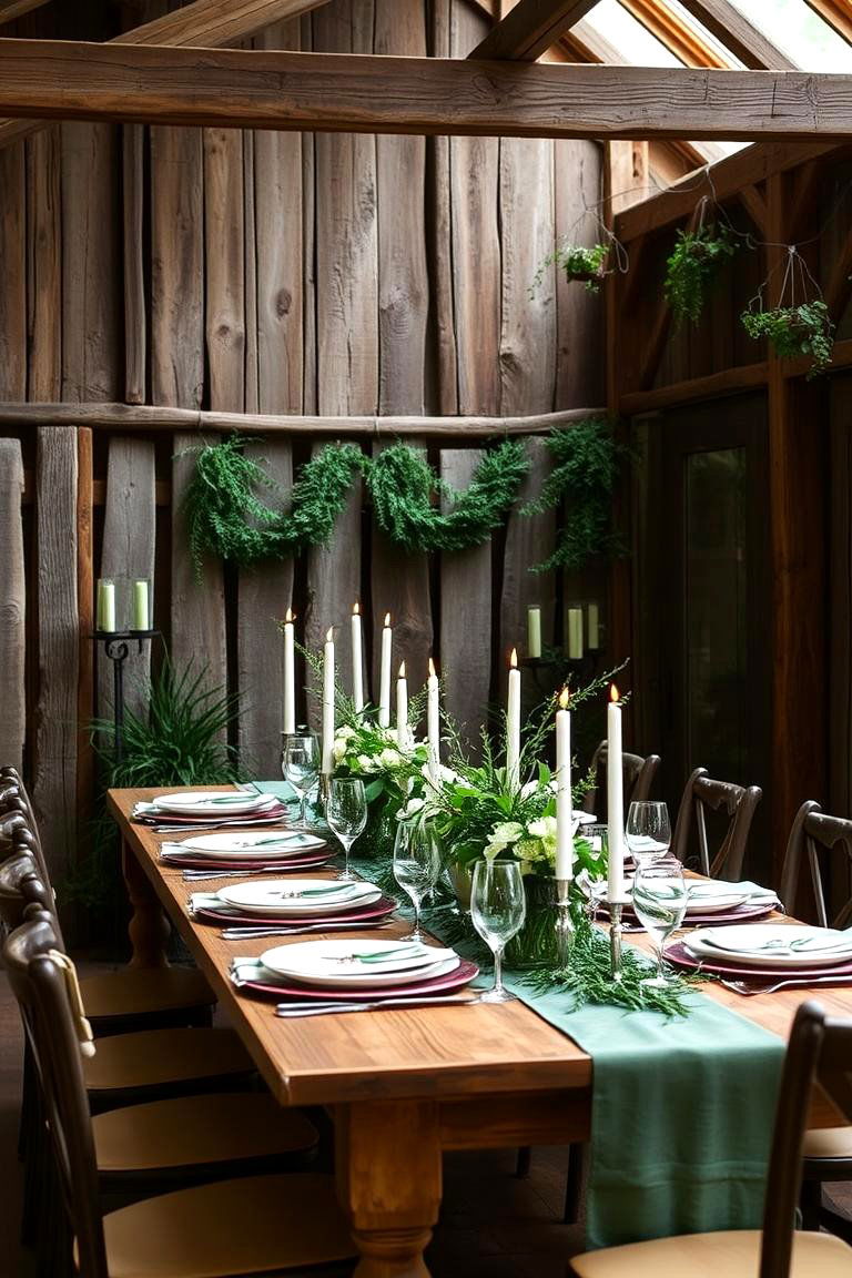 Emerald Green Rustic Elements - 24 Emerald Green Wedding Ideas