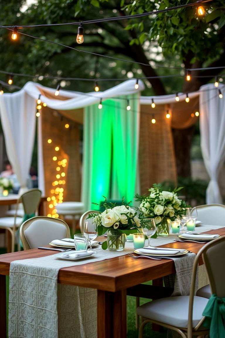 Emerald Green Sustainable Decor - 24 Emerald Green Wedding Ideas