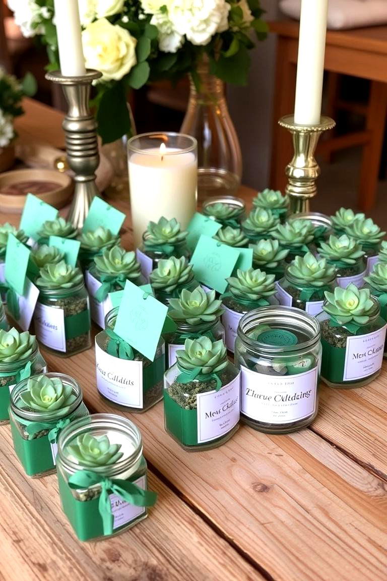 Emerald Green Wedding Favors - 24 Emerald Green Wedding Ideas