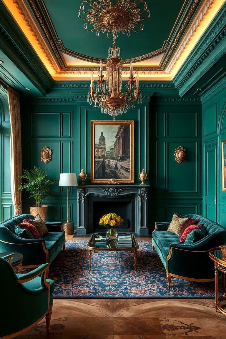 Emerald Green for a Bold Luxurious Statement - 24 Green Accent Wall Ideas