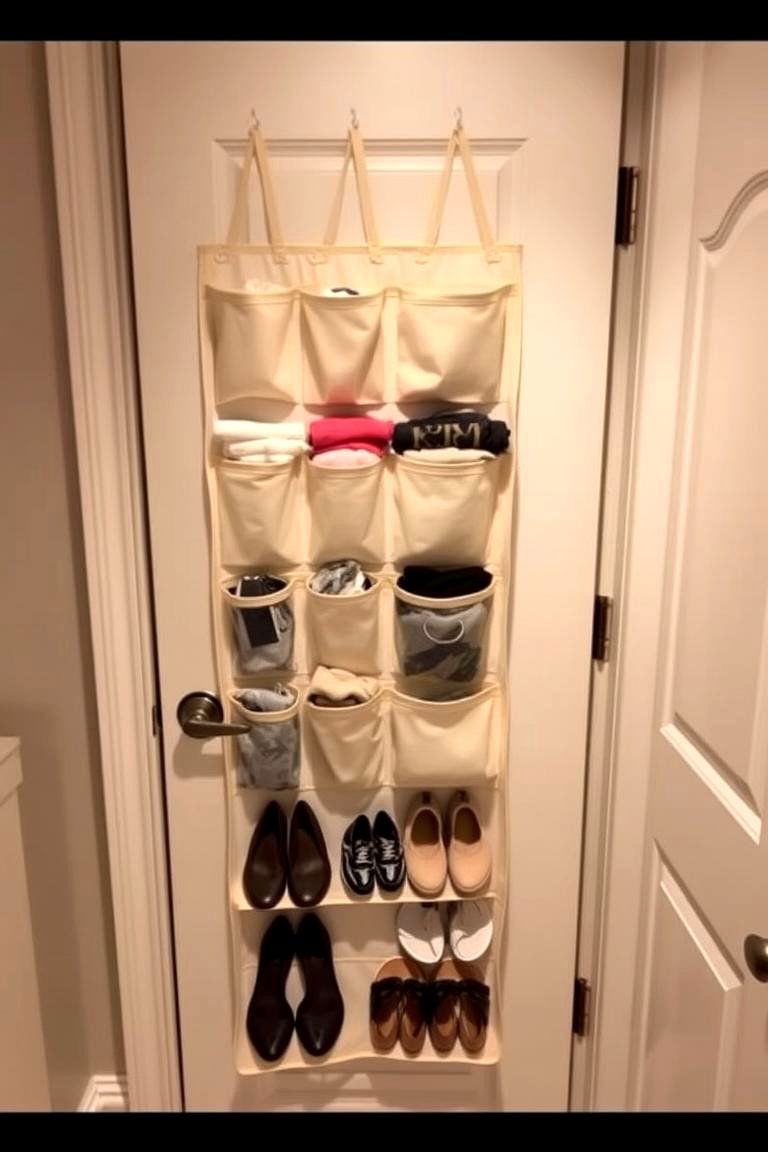 Employ Over the Door Organizers - 24 Small Closet Storage Ideas