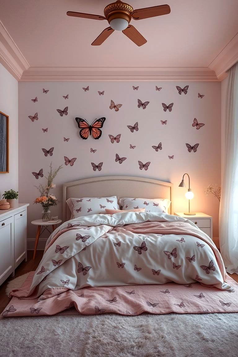 Enchanted Butterfly Bedroom Oasis - 24 Butterfly-themed Room Ideas