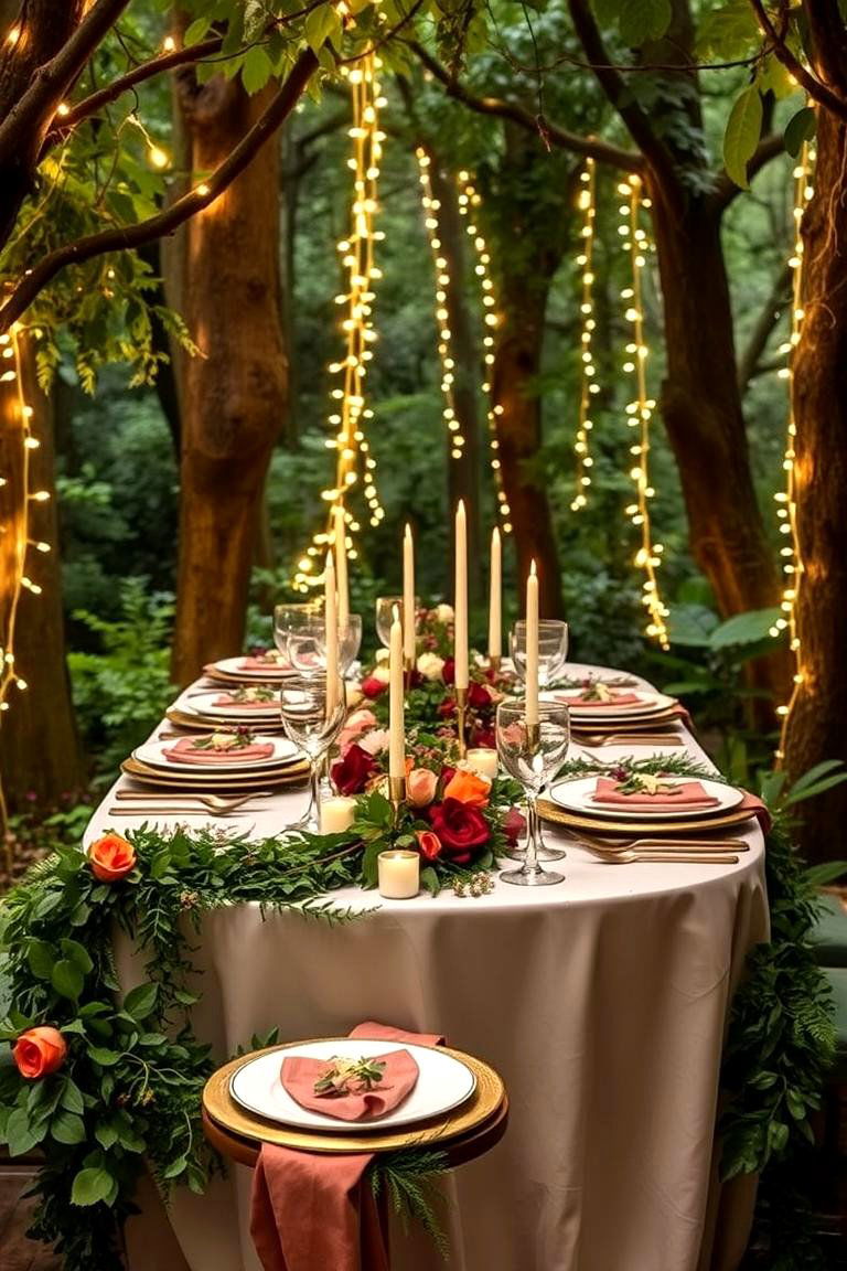 Enchanted Forest Themes - 24 Wedding Table Decoration Ideas