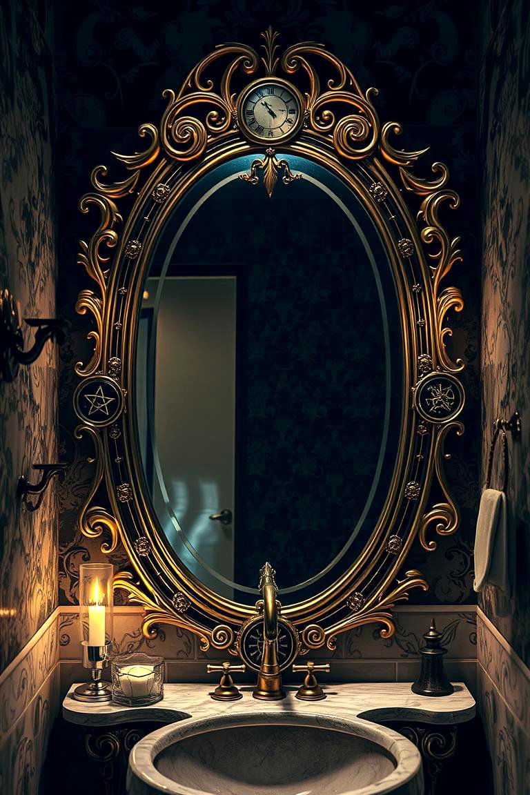 Enchanted Mirror - 24 Harry Potter Bathroom Ideas