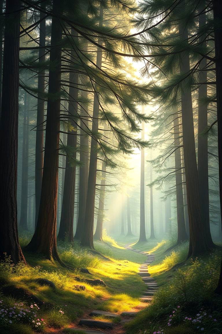 Enchanted Pine Tree Woodland - 24 Pine Tree Landscape Ideas