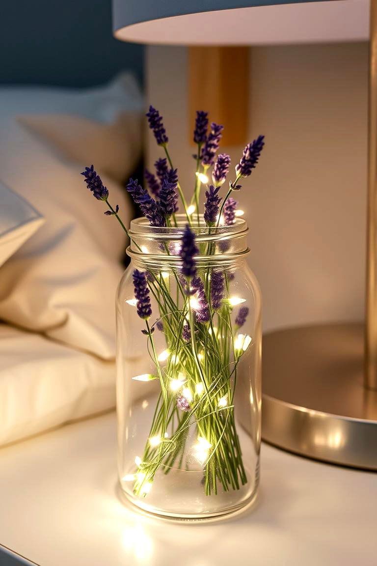 Enchanting Fairy Lights and Faux Florals - 24 Mason Jar Centerpiece Ideas