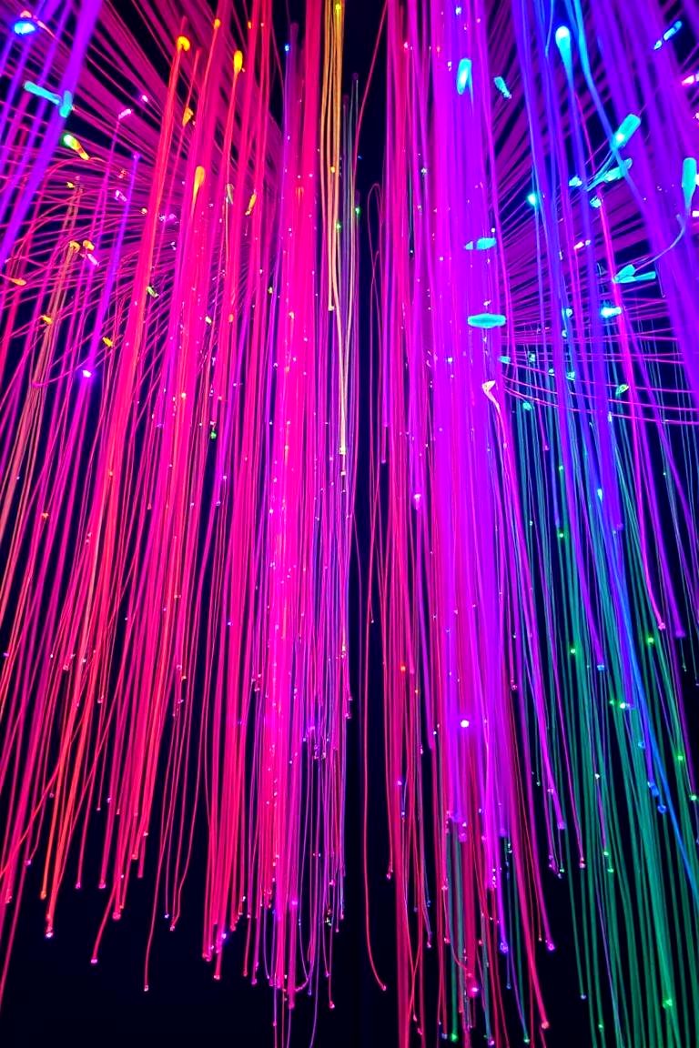 Enchanting Fiber Optic Strands - 24 Sensory Room Ideas