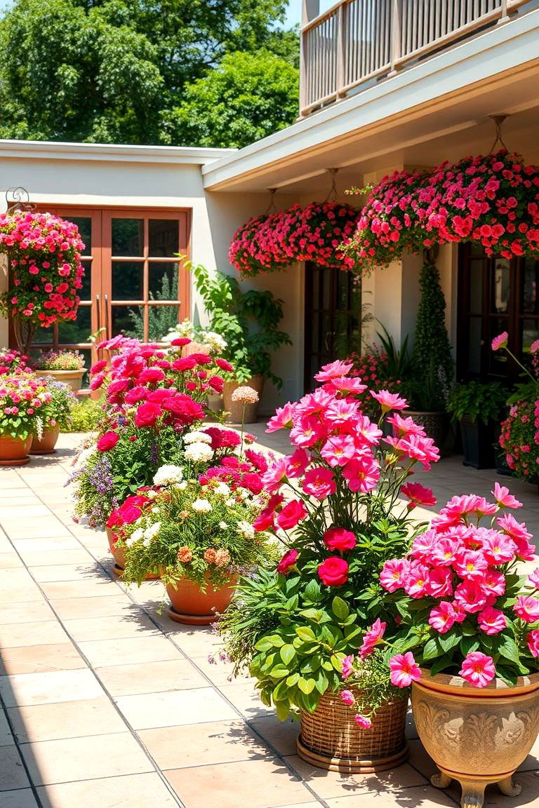 Enchanting Floral Arrangements - 24 Tropical Patio Ideas