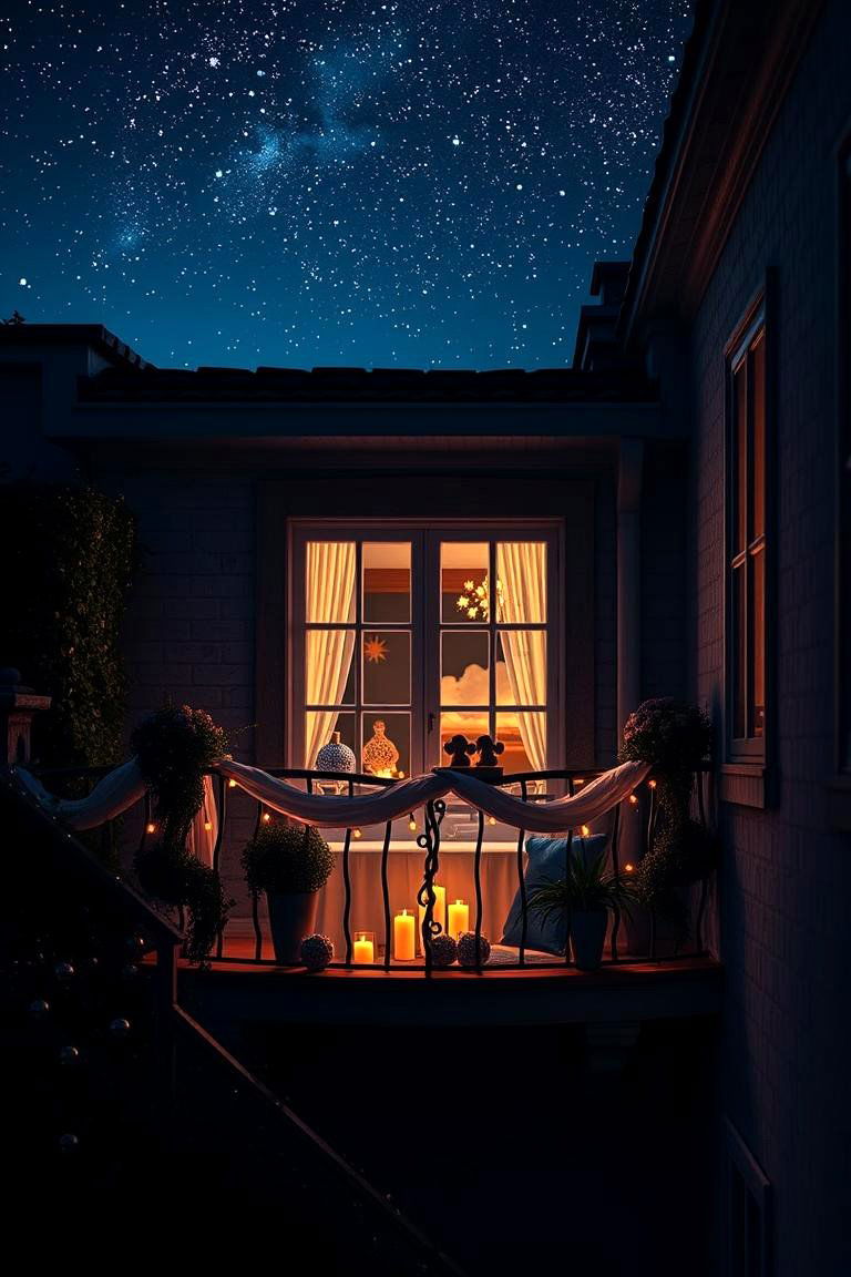 Enchanting Nightscape Juliet Balcony - 24 Juliet Balcony Ideas