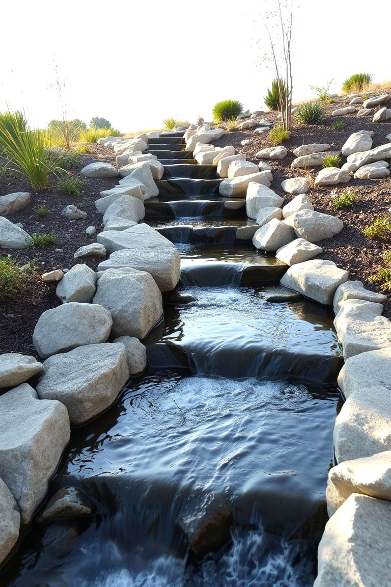 Enchanting Water Feature Path - 24 Front Walkway Ideas