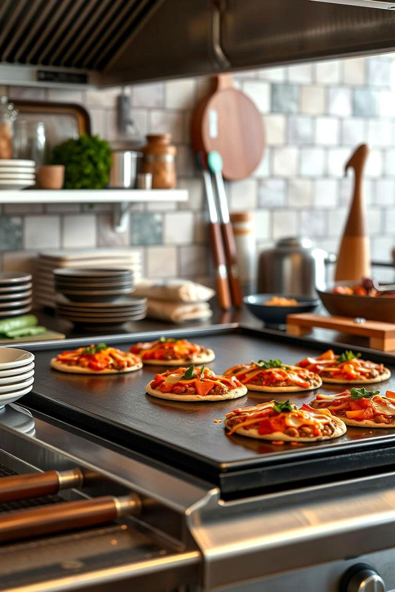 Enchilada Griddle Station - 24 Mexican Outdoor Kitchen Ideas
