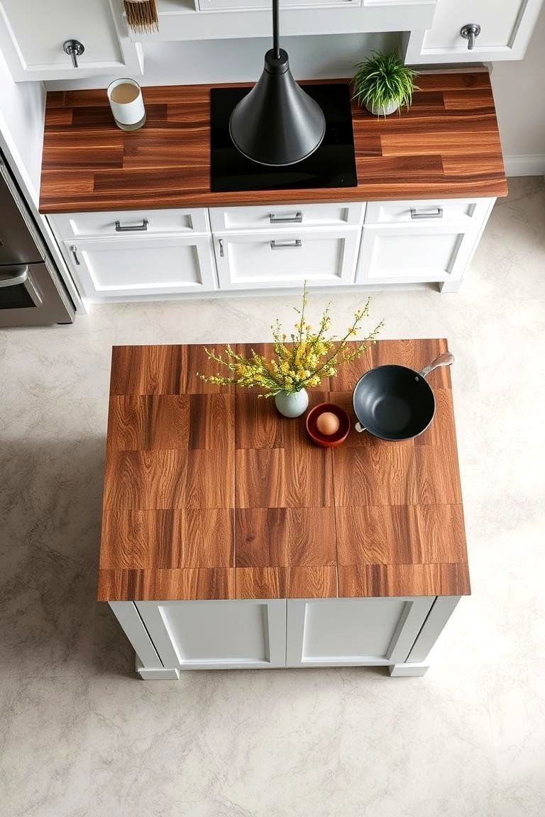 End Grain Wood Countertop - 24 Wood Countertop Ideas