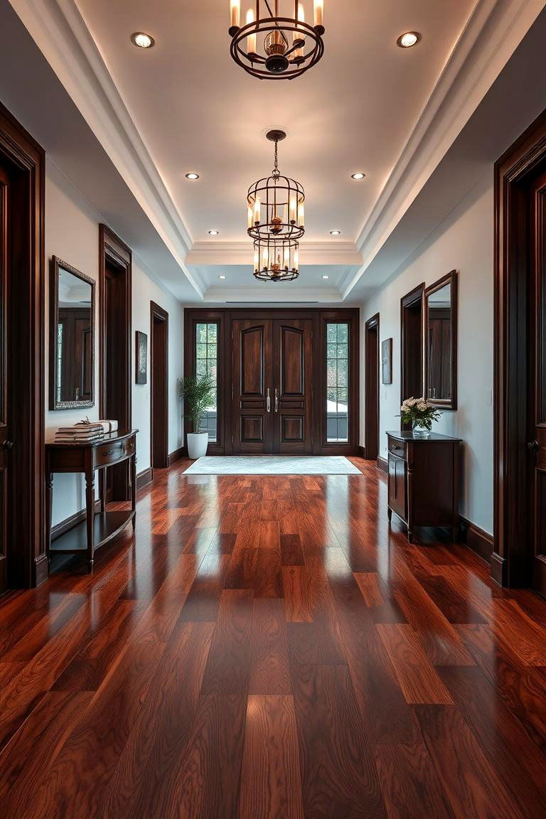 Enduring Durability - 24 Dark Walnut Floors for Rooms
