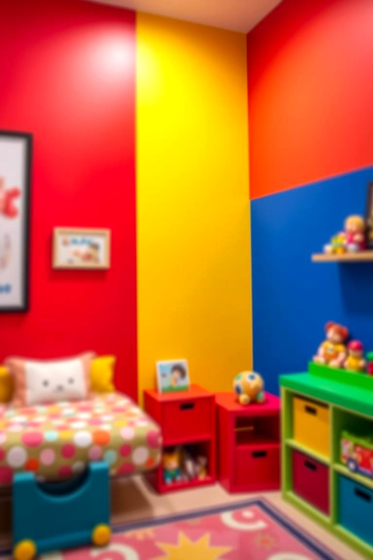 Energetic Primary Colors - 24 Kids Room Paint Ideas