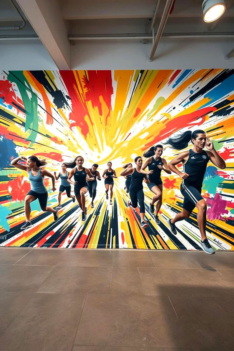 Energetic Rhythm of Workouts - 24 Gym Murals
