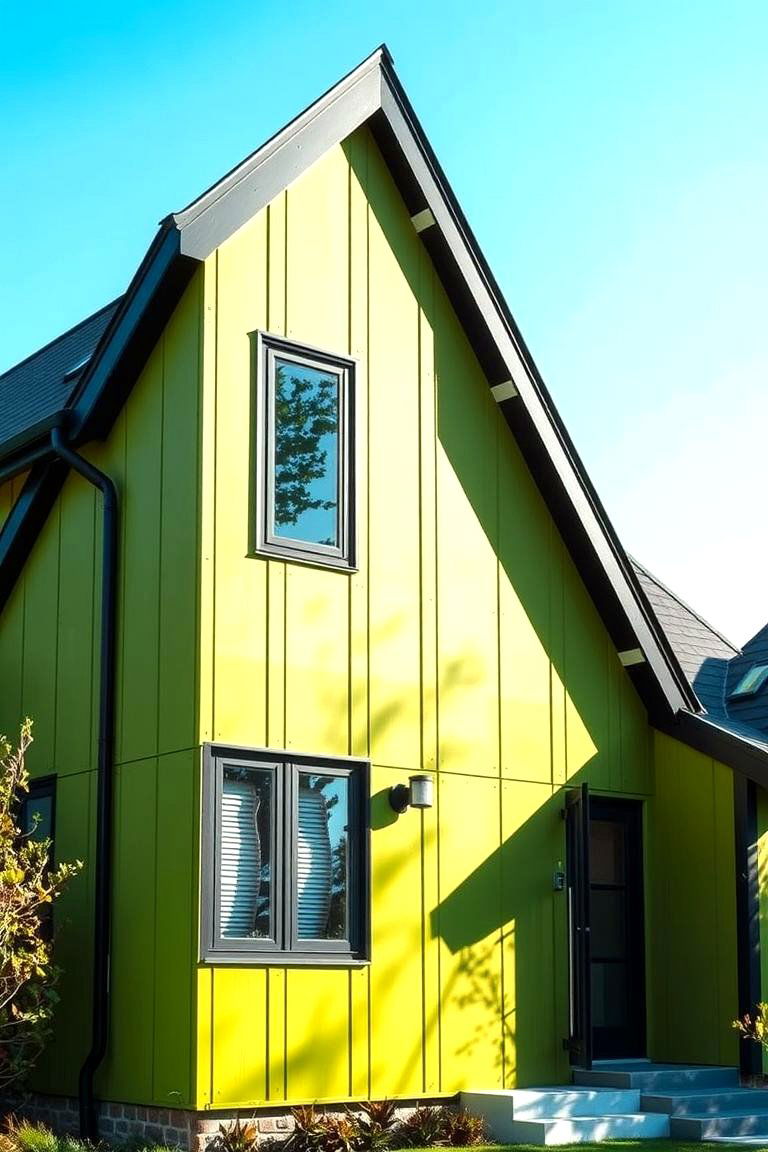 Energy Efficiency Focus - 24 Green House Exterior With Black Trim