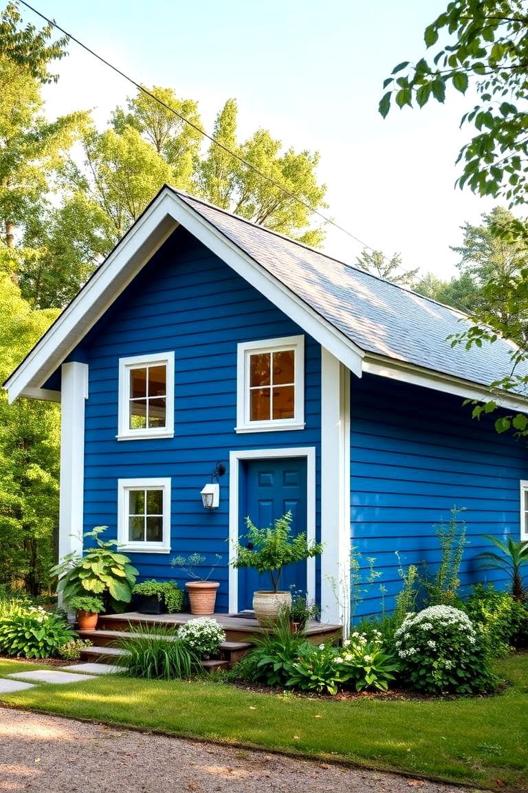Energy Efficiency Focus - 24 Blue House Siding With White Trim