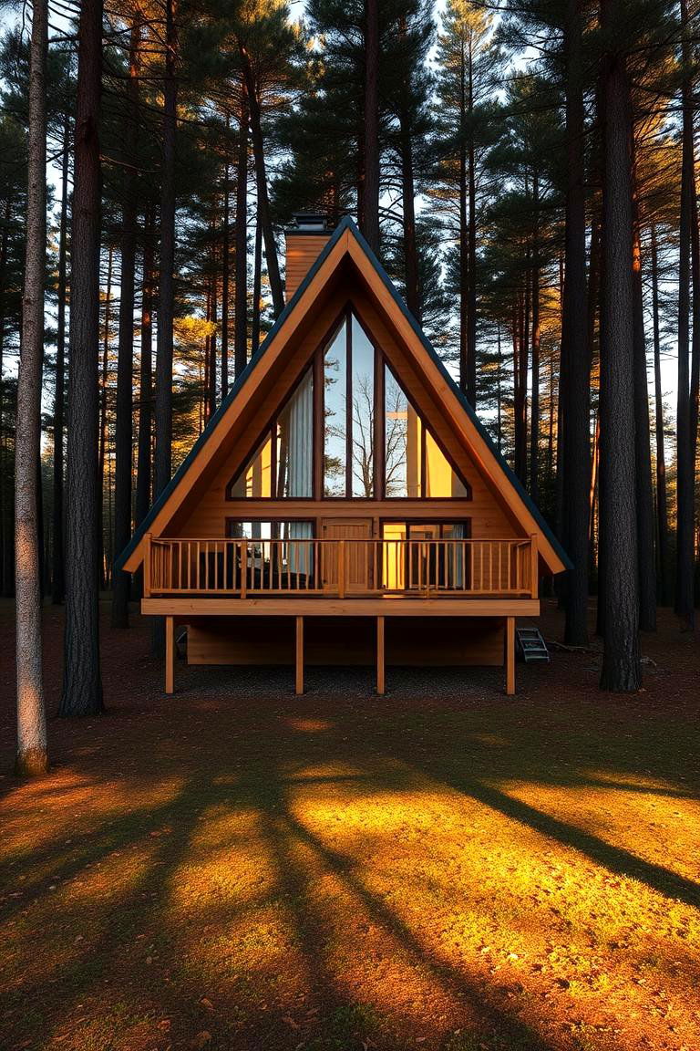 Energy Efficiency - 24 a Frame House With Balcony