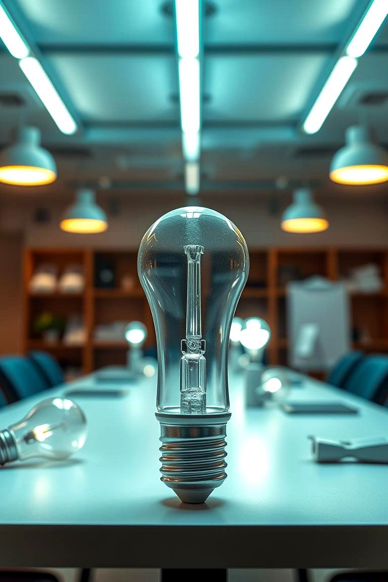 Energy Efficient Bulb Choices - 24 Home Office Lighting Ideas