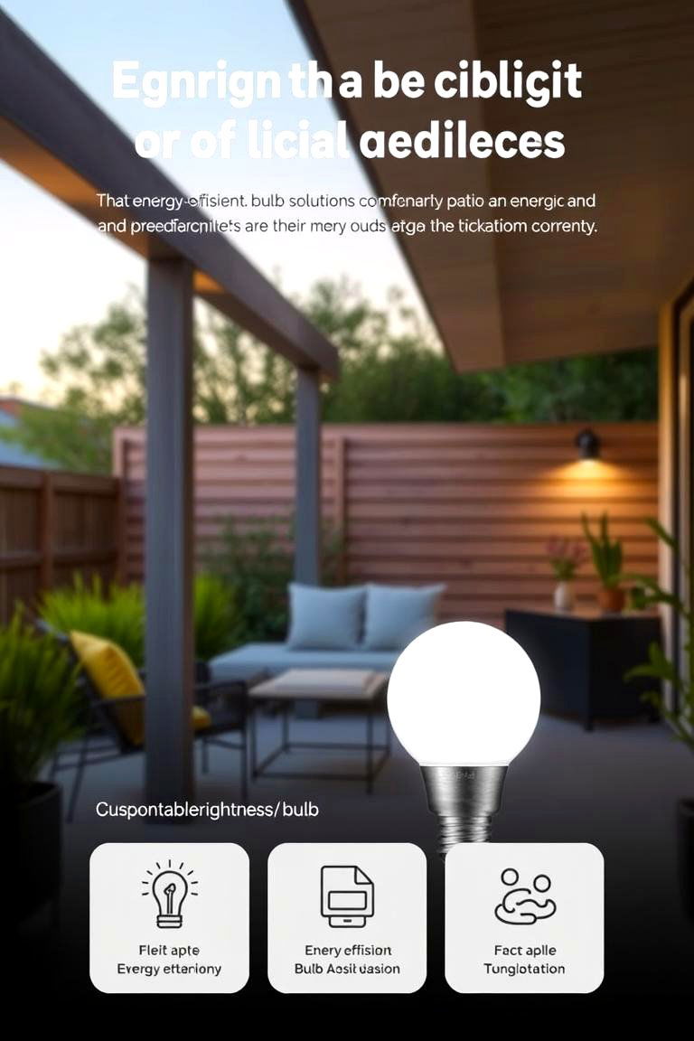 Energy Efficient Bulb Solutions - 24 Covered Patio Lighting Ideas