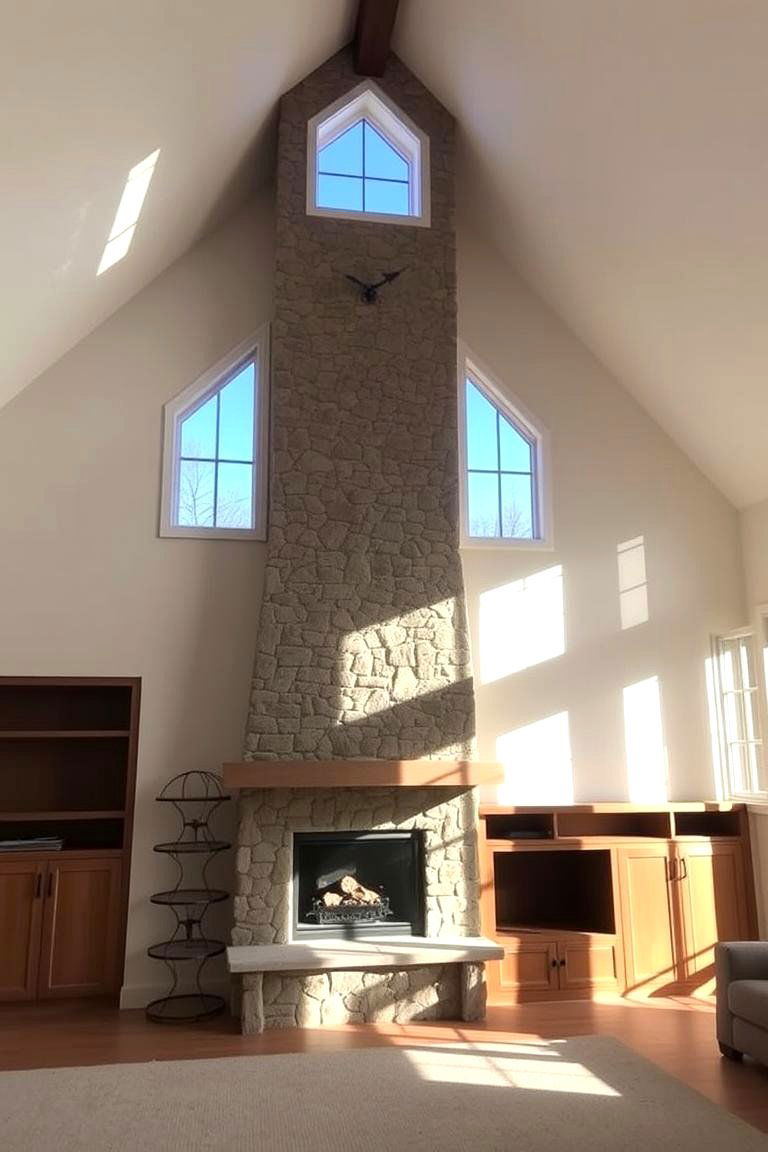 Energy Efficient Design - 24 Rooms With Fireplaces With Vaulted Ceilings Features