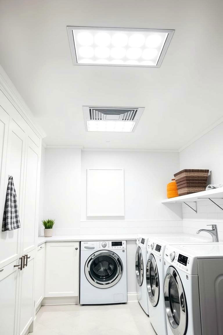 Energy Efficient LED Ceiling Lights - 24 Laundry Room Lighting Ideas
